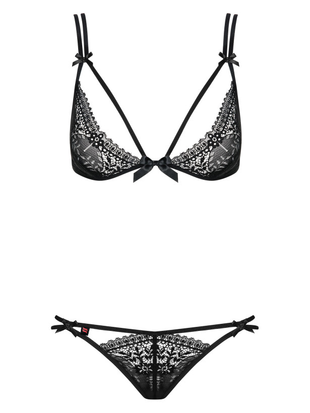 Black Lingerie Set Obsessive Intensa — Lace Set