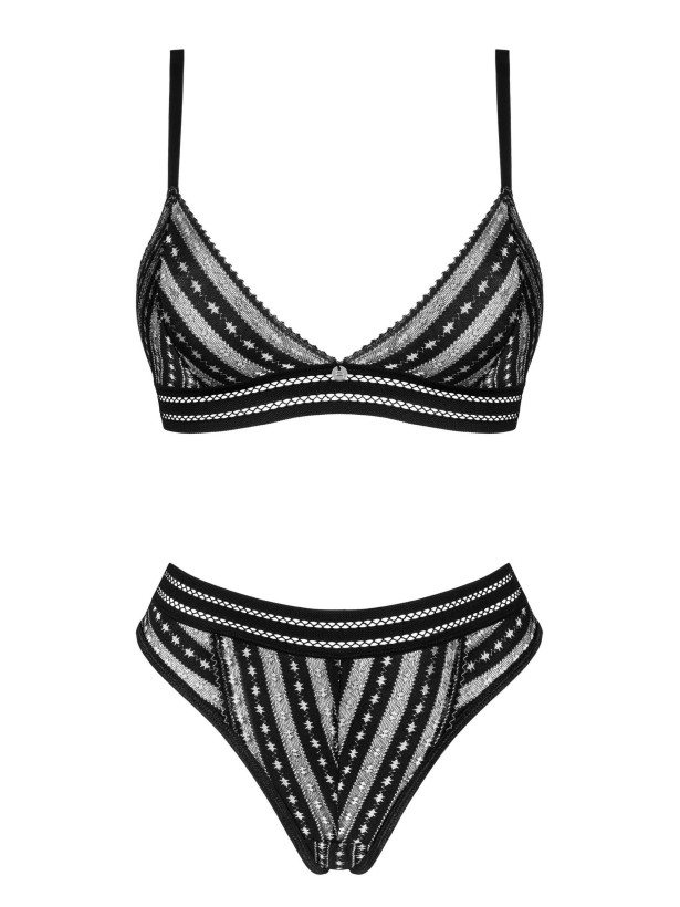 Obsessive Natilya Leichtes Dessous-Set: Bralette und Brazilianslip