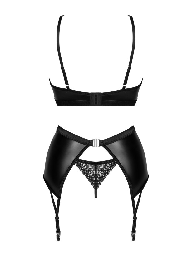 Obsessive Norides Pikantes Set: Soft-BH, String und Strumpfhalter