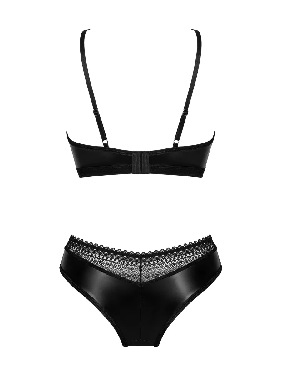 Obsessive Norides Erotik-Set: Slip mit Reißverschluss und BH