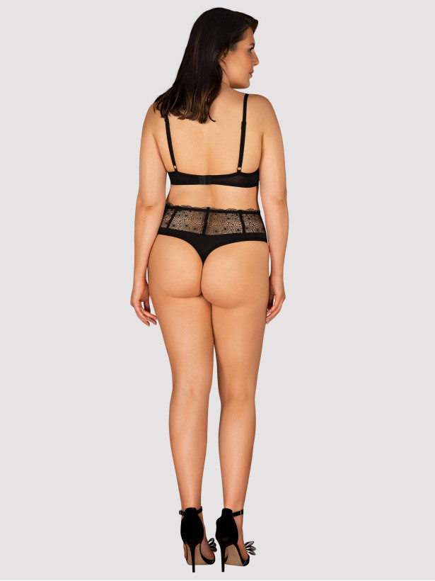 Black Lingerie Set Obsessive Sharlotte — High Waisted