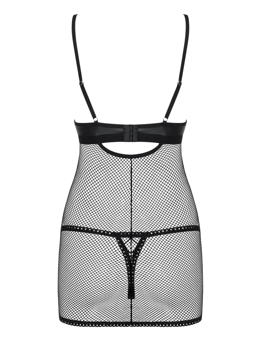 Black Mesh Chemise Obsessive Rebella — Sexy Teddy