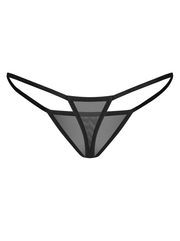 Black Mesh Thongs Obsessive Exquisite Parisel — Minimalist Design