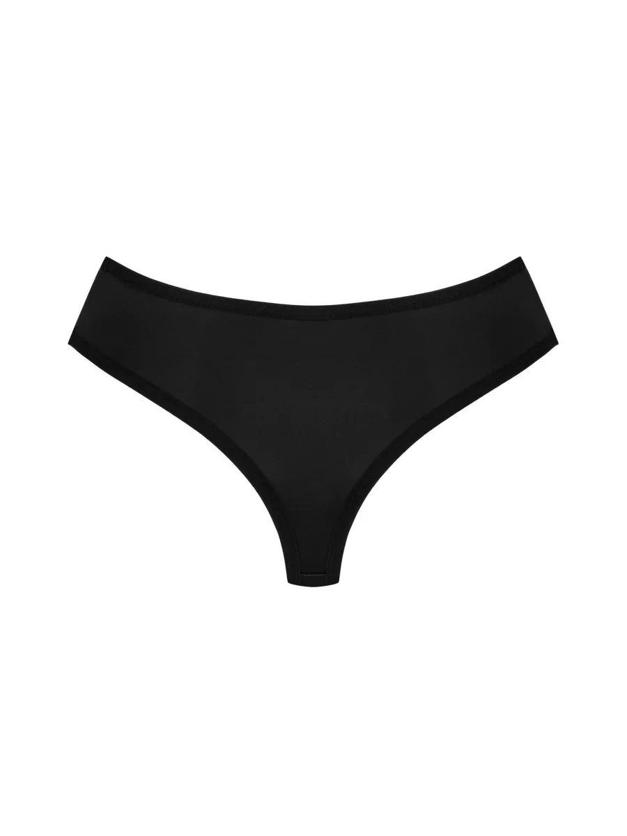 Bella Rou Schwarze brasilianische Spitzen-Slips von Obsessive