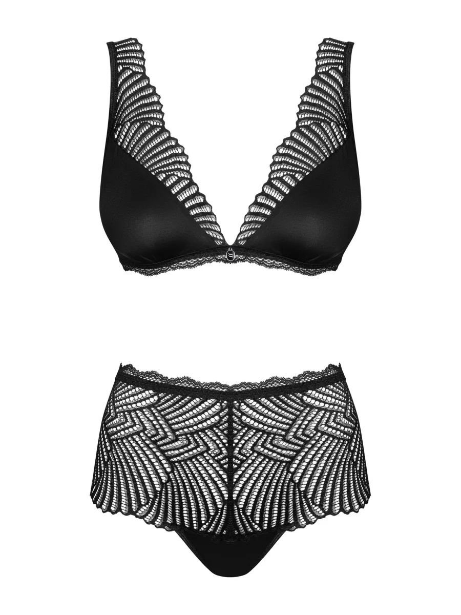 Black Set Obsessive Klarita — Lace Lingerie