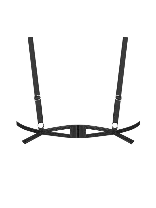 Schwarzer Transparenter BH Lune Bellis — Grafische Streifen