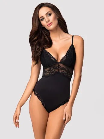 Obsessive 810-TED-1 Reizvoller Spitzen-Body mit Trägern
