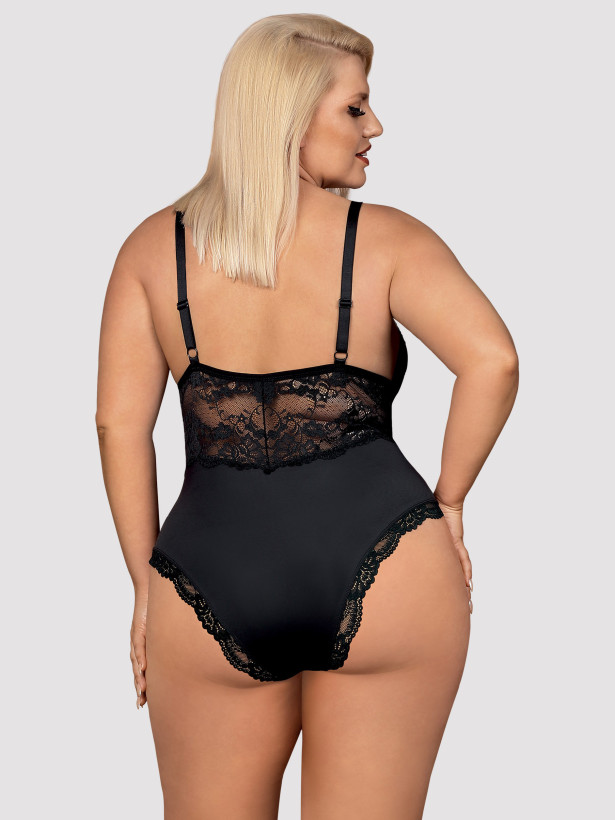 Obsessive 810-TED-1 Reizvoller Spitzen-Body mit Trägern