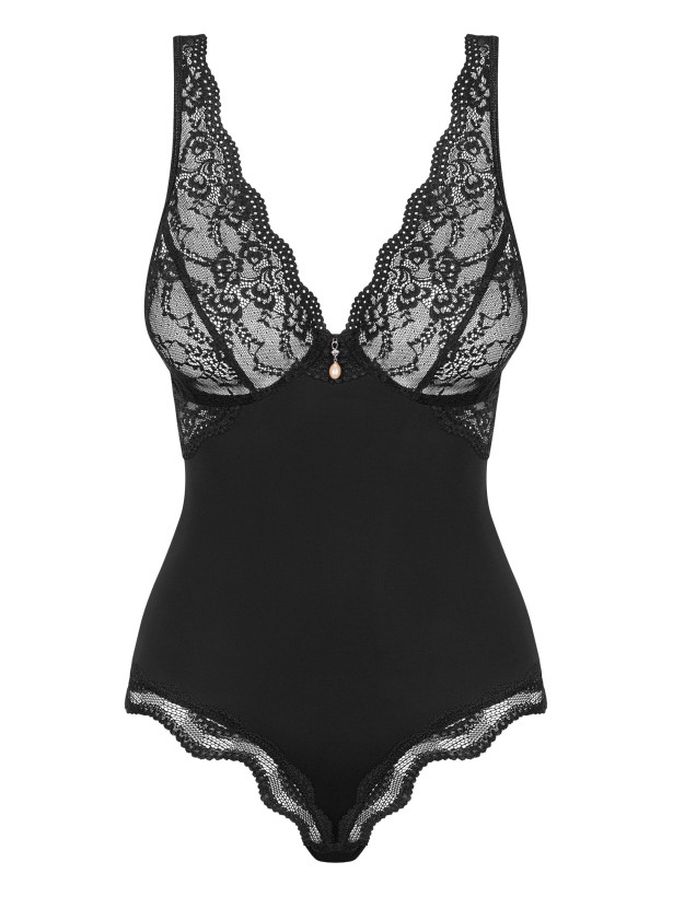 Black Teddy Obsessive Luvae — Underwire Support