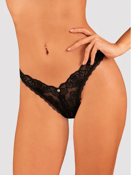 Obsessive Donna Dream Klassischer schwarzer Spitzen-String