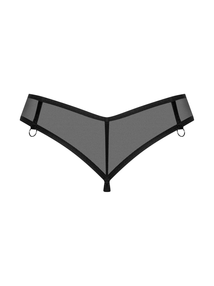 Black Thong Obsessive Glandez — Sheer Mesh
