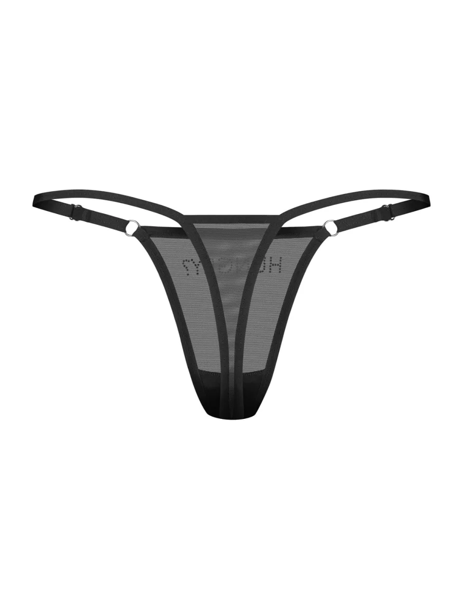 Black Thong Obsessive Violami Hungry — Lettering