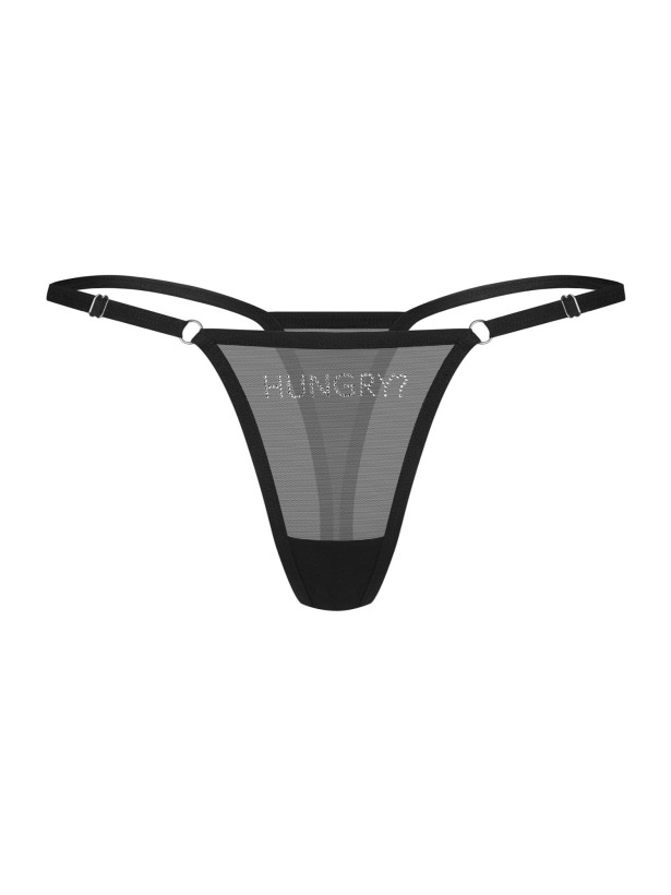 Black Thong Obsessive Violami Hungry — Lettering