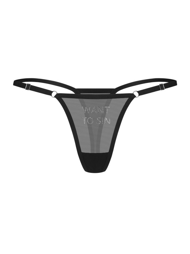 Black Thong Obsessive Violami Sin — Zircon