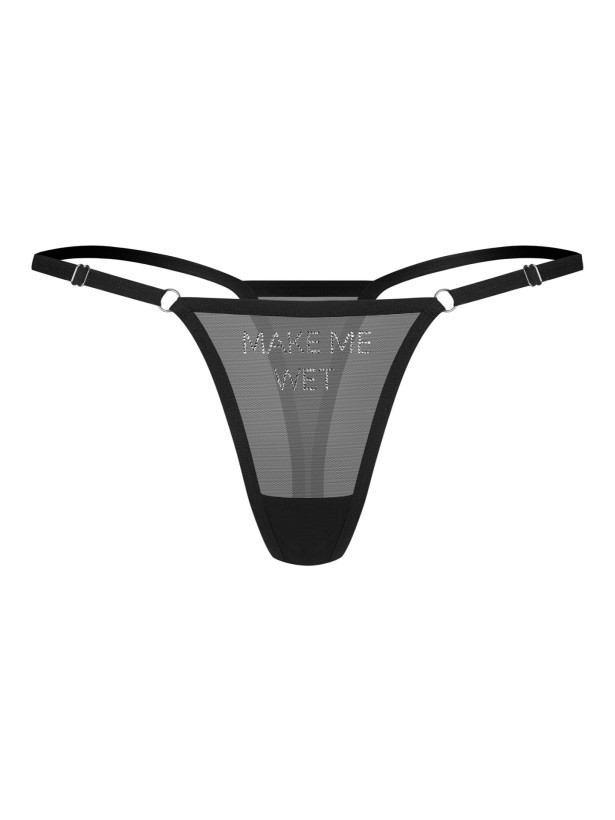 Black Thongs Obsessive Violami Me — Crystal Lettering