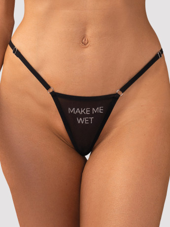 Black Thongs Obsessive Violami Me — Crystal Lettering