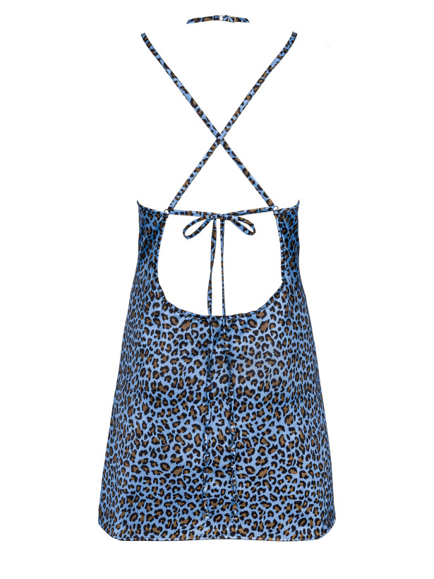 Obsessive Nadines Leoparden-Negligé-Set mit String