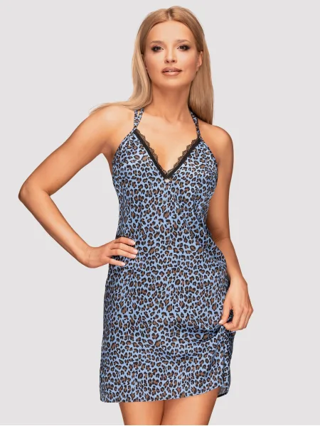 Obsessive Nadines Leoparden-Negligé-Set mit String