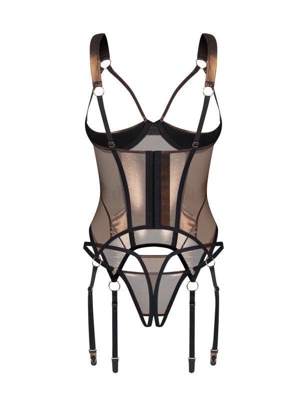 Offenes Korsett und String Obsessive Soranna