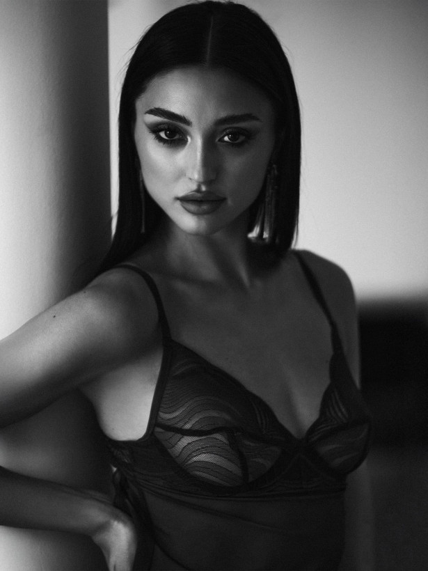 Dark Blue Babydoll Obsessive Exquisite MP Blue Nightdress — Lace Trim