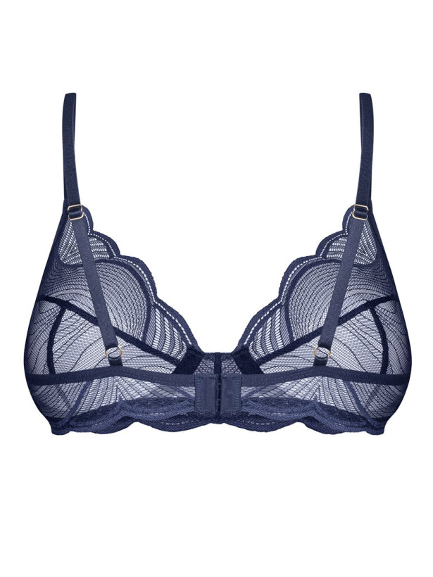 Dark Blue Bra Obsessive Exquisite MP Blue — Lace Detail