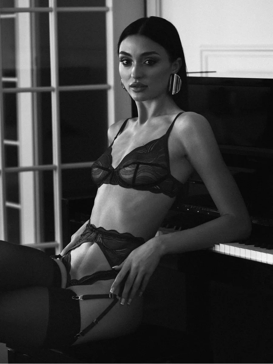 Dark Blue Bra Obsessive Exquisite MP Blue — Lace Detail