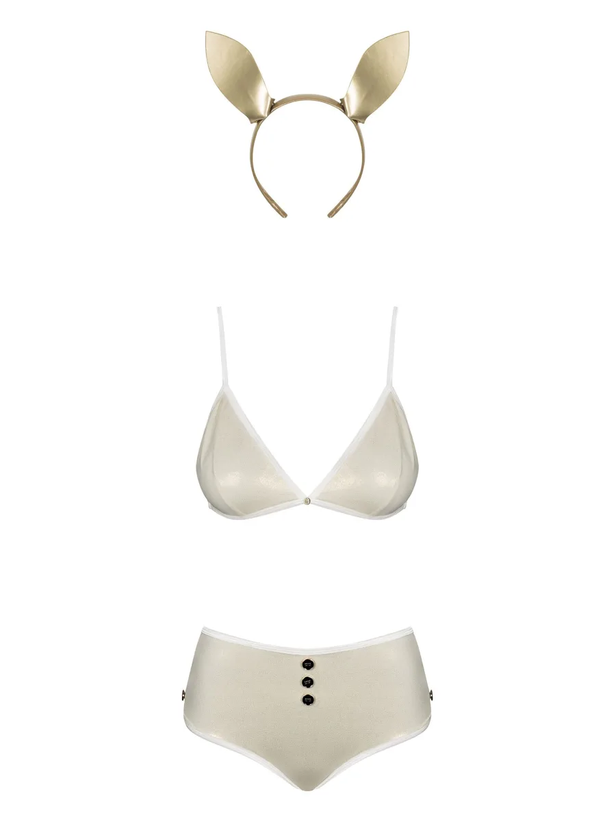 Gold Bunny Set Obsessive Neo Goldes — Lingerie