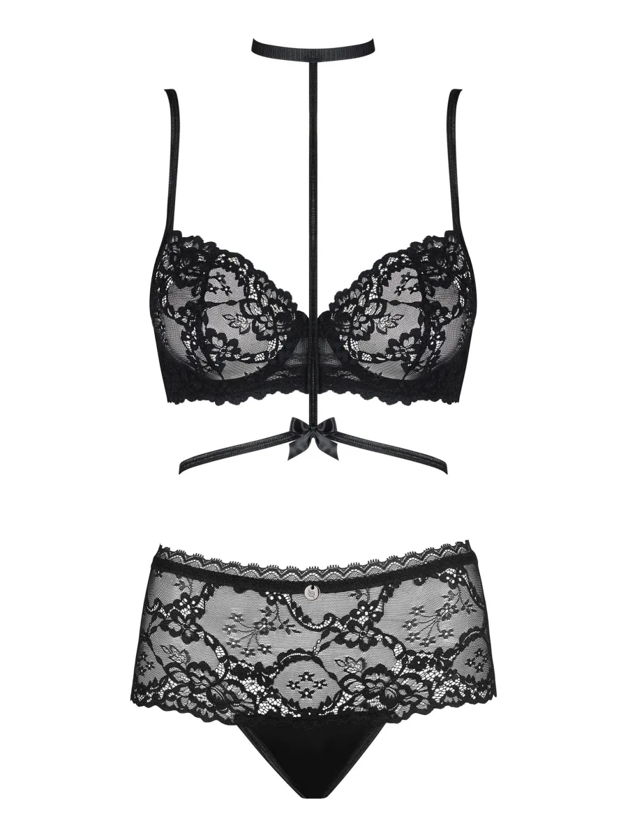 lack Lace Set Obsessive Raquelia — Underwired
