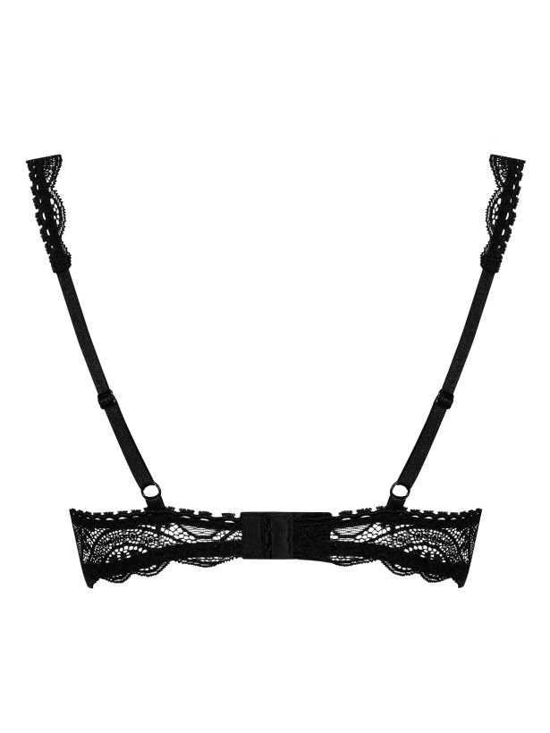 Black Half Bra Obsessive Miamor — Underwired Lace