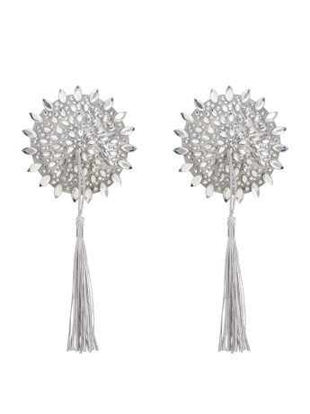 White Nipple Covers Obsessive Mistiqua — Crystal Tassels