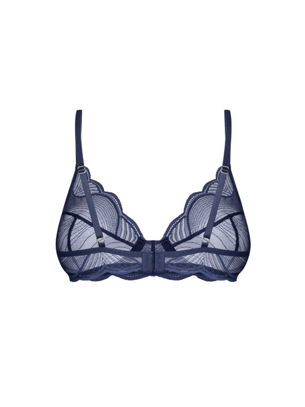 Dark Blue Bra Obsessive Exquisite MP Blue — Lace Detail