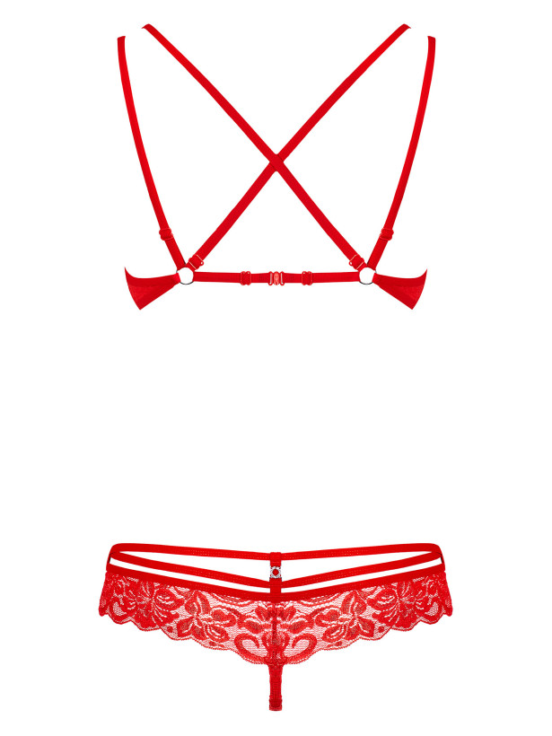 Red Set Obsessive 860-SET-3 — Underwire Bra
