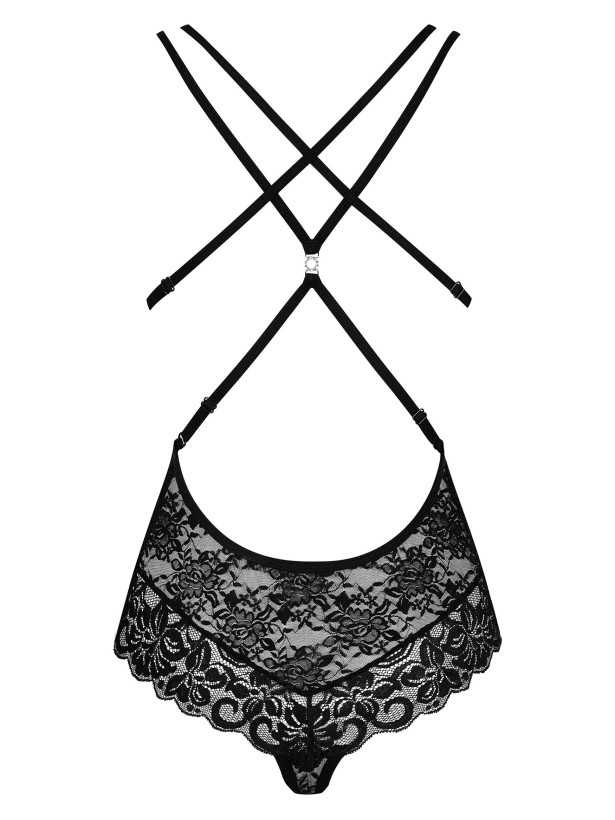 Obsessive 860-TED-1 Lace Backless Bodysuit