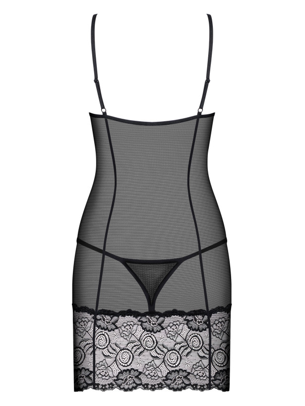 Black Chemise Obsessive Alluria — Underwired Lace