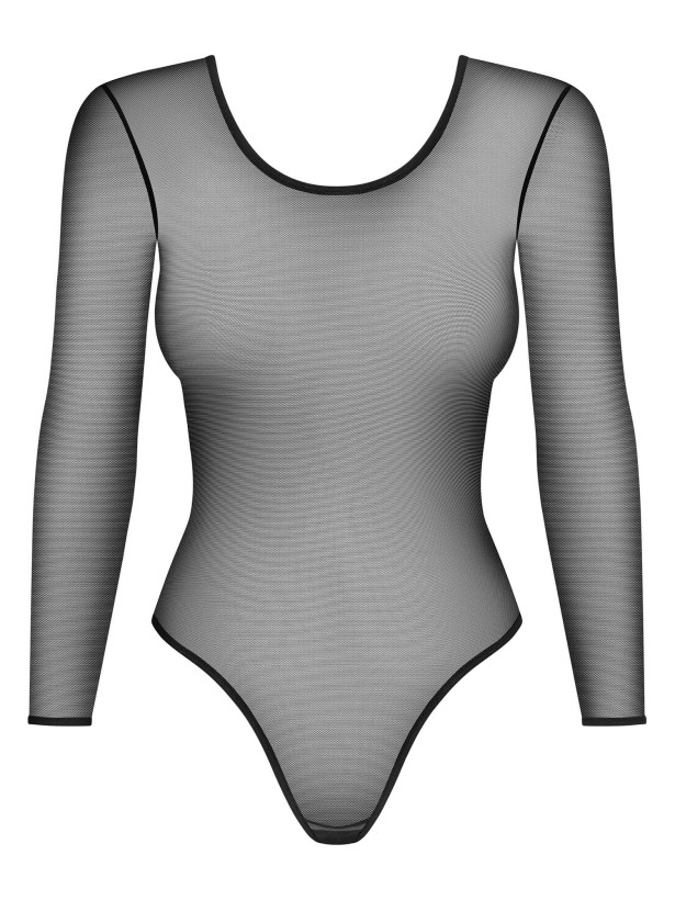 Obsessive B124 Racy Sheer Long-Sleeve Bodysuit