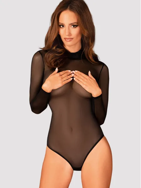 Obsessive B136 Transparenter Langarm-Body