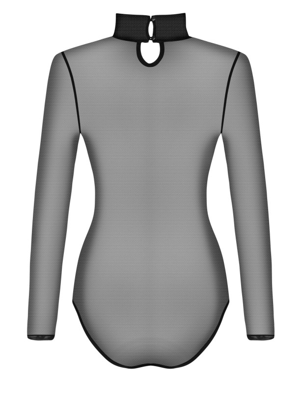 Obsessive B136 Transparenter Langarm-Body