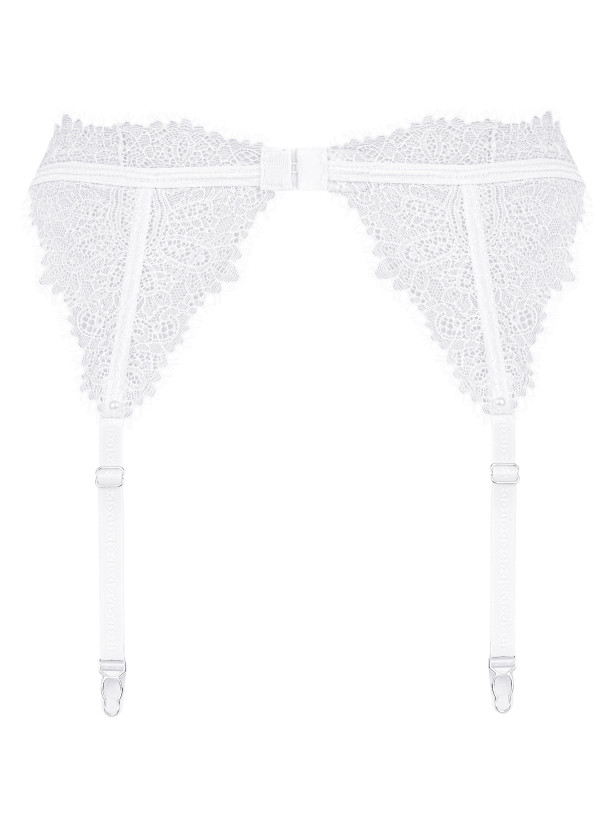 White Garter Belt Obsessive Bianelle — Lace Trim