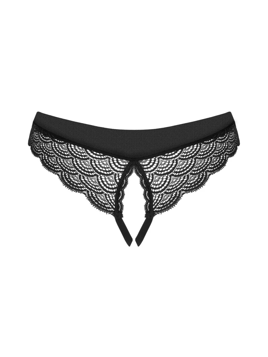 Obsessive Chemeris Lace Crotchless Thong