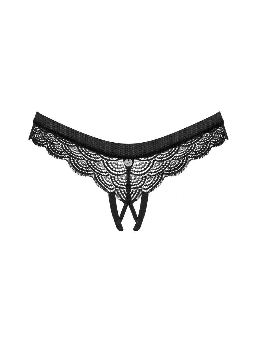 Obsessive Chemeris Lace Crotchless Thong