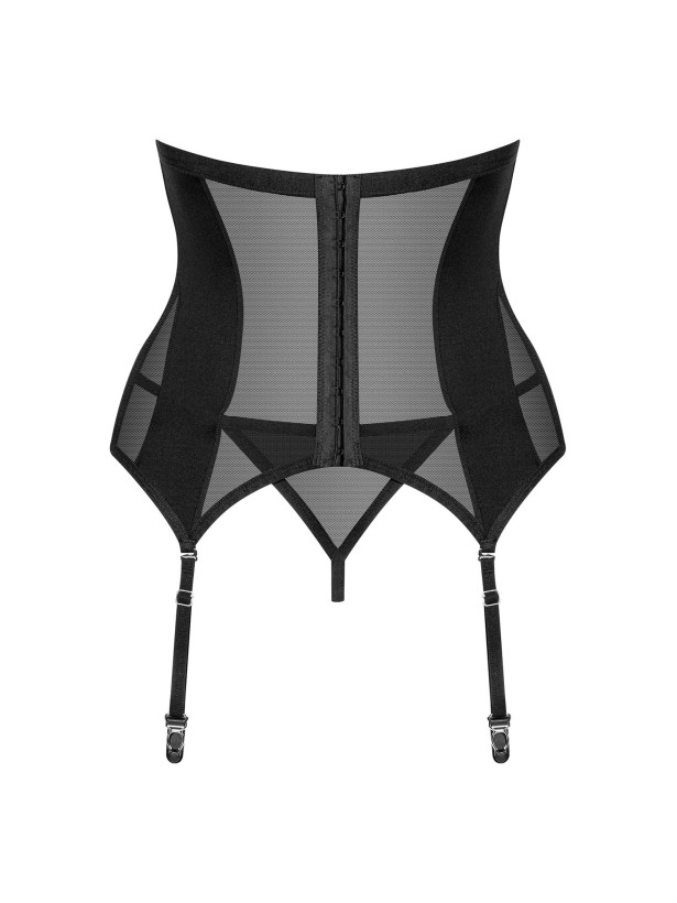 Obsessive Chic Amoria Black Cupless Corset & Thong Set
