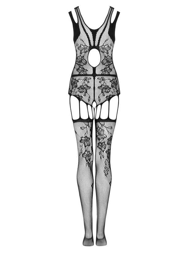 Black Floral Bodystocking Obsessive F239 — Sexy Teddy