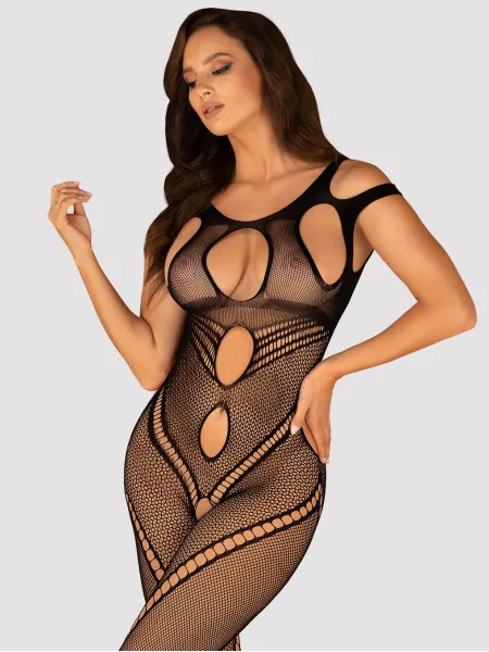 Obsessive G322 Verführerischer Netz-Bodystocking mit Cutouts