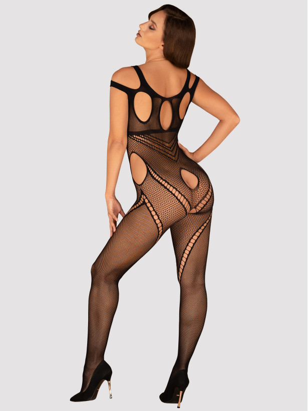 Obsessive G322 Verführerischer Netz-Bodystocking mit Cutouts