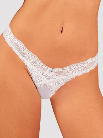 White Lace Thong Obsessive Heavenlly — Classic