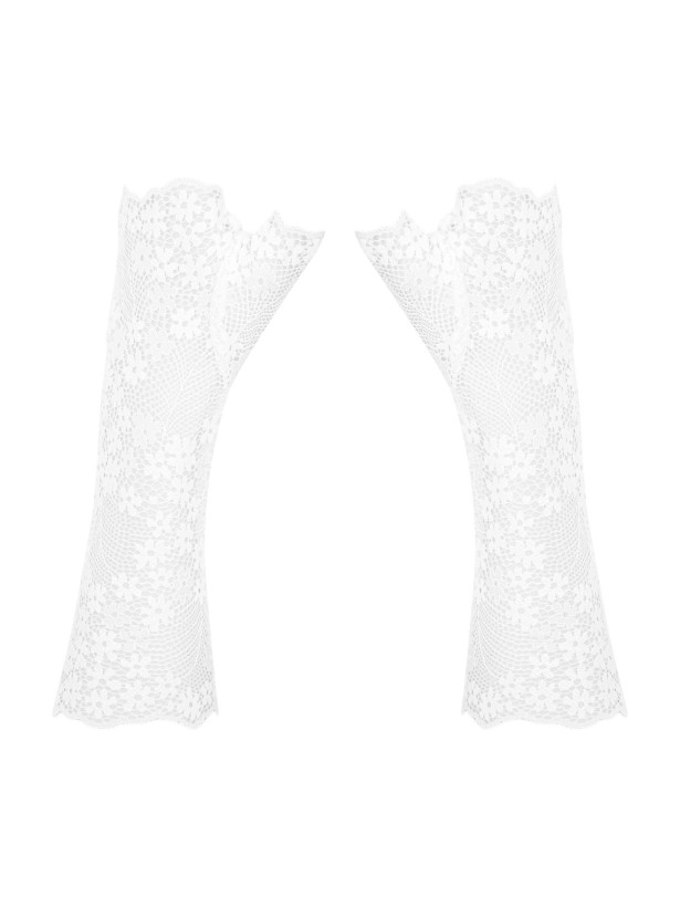 White Lace Gloves Obsessive Heavenlly — Bridal Style