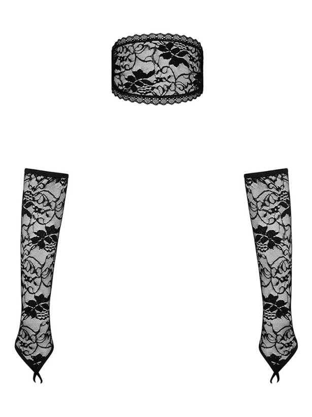 Black Lingerie Set Obsessive Kokietta — Lace Accessories