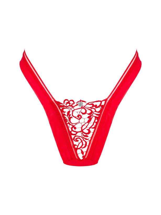 Red Thong Obsessive Larisya — High Waisted