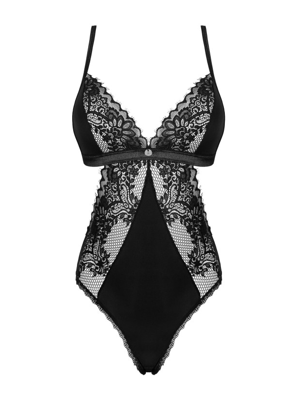 Obsessive Maderris Sultry Mesh and Lace Bodysuit