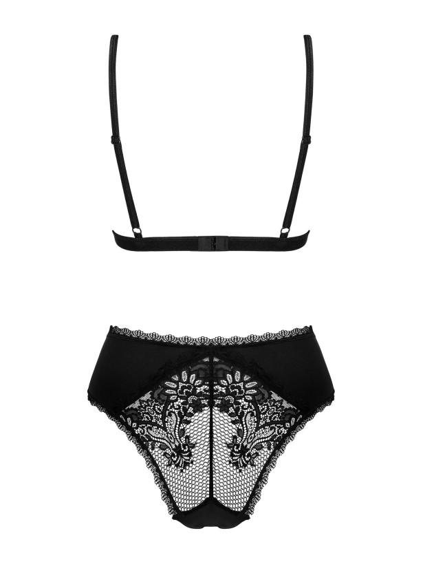 Obsessive Maderris Sultry Mesh and Lace Bodysuit